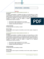 Adicional Especificaciones Estructuras