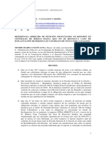 Derecho de Petición Solicitando No Reporte Centrales de Riesgo