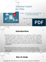 Sterilization & Infection Control in Private Clinic: Done By: Abd Al-Rahman Jaloud (201711703) Ameer Mousa (201712392)