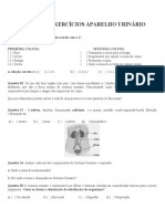 Exercícios Sobre Sistema Urinário