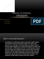 Manual of Survival: Earthquake: Members: Danny Berrios Cristian Levio Alonso Rivera