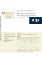 Developmental Dyslexia: Further