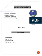 Organic Chemistry: Carbanion