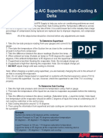 AC Superheat Sub-Cooling and Delta