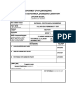 Falling Head Permeability Lab Report