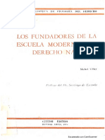 Los Fundadores de La Escuela Moderna Del Derecho Natural - Michel Villey