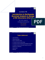 Lecture 10 - Introduction To Earthquake Resistant Design of RC Structures (Part II) Color