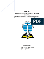 Resume PPD Modul 1 Pertumbuhan Dan Perkembangan Anak