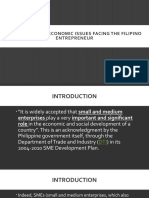 Contemporary Economic Issues Facing The Filipino Entrepreneur