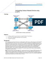 Chapter 7 Lab 7-1, Synchronizing Campus Network Devices Using Network Time Protocol (NTP)