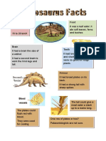 Stegosaurus Reading Comprehension Exercises - 2379