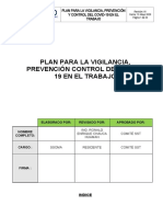 San Antonio - Plan de Vigilancia, Prevencion y Control Del Covid 19