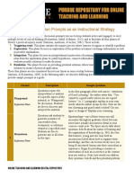 Varying Your Discussion Prompts As An Instructional Strategy