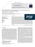 Design and Analysis of A Straight Bladed Vertical Axis Wind Turbine Blade Using Analytical and Numerical Techniques PDF