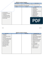 PESTLE Analysis Template: PESTLE Reference PESTLE Subject Date Undertaken Date For Review