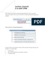 Partner Channel Management in SAP CRM