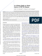 Effect of Beam Depth On Shear Behavior of FRP RC Beams