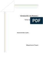 Introducción A Las Finanzas Corporativas: Tarea Capítulos 10, 11 y 13