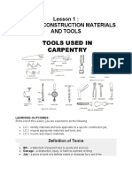 Lesson 1: Prepare Construction Materials and Tools: Definition of Terms