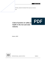 Code of Practice On Safety and Health in The Iron and Steel Industry