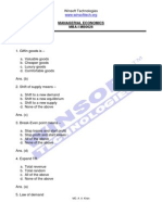 Managerial Economics MBA-I MB0026: MD. A. A. Khan