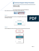 Technical Support Setup Procedure: Step 1