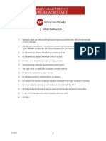 Wireline Works Cable Cable Characteristics