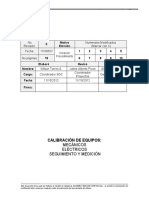 Calibración de Equipos