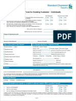 CASA Account Opening Form For Existing Customer - Individuals