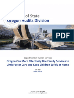 Oregon SOS Audit On Child Welfare