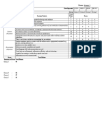 Scoring Rubric For Oral Presentations