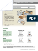 My New Apartment: There Is/are ... : Prepositions of Place (In The Corner, in The Middle, in Front Of, Behind)