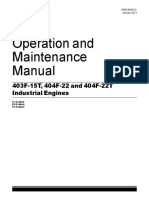 Operation and Maintenance Manual: 403F-15T, 404F-22 and 404F-22T Industrial Engines