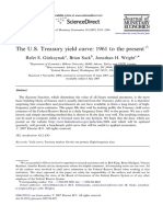 The U.S. Treasury Yield Curve: 1961 To The Present: Refet S. Gu Rkaynak, Brian Sack, Jonathan H. Wright