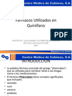 Farmacos Utilizados en Quirofano