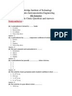 Cambridge Institute of Technology MCQ