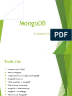 Mongodb: by Shashank Gupta