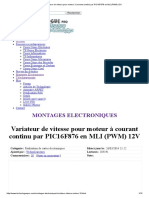 Variateur de Vitesse Pour Moteur À Courant Continu Par PIC16F876 en MLI (PWM) 12V PDF