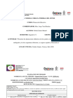 Planeaciones de Multigrado Español y Matemáticas Evidencia Unidad III Planeacion