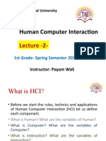 Human Computer Interaction: Lecture - 2