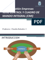 Curso: Gestión Empresas Tema Control Y Cuadro de Mando Integral (Cmi)