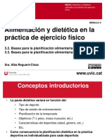 M3.2y3.3.Bases para La Planificación Alimentaria en El Deporte