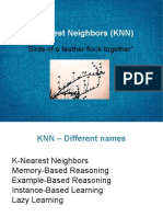 K Nearest Neighbors (KNN) : "Birds of A Feather Flock Together"