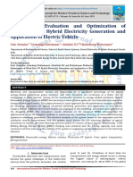 Performance Evaluation and Optimization of Wind-Solar PV Hybrid Electricity Generation and Application To Electric Vehicle