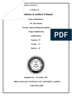 1 - Jurisdiction of Arbitral Tribunal