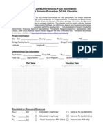 Seismic QC QA Checklist 81209