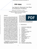 A 3-D Stall-Delay Model For HAWT Performance Prediction - Du & Selig