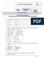 Taller de Recuperacion 9 Quimica