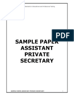 Assistant Private Secretary