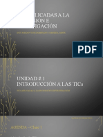 TICs Aplicadas A La Profesion e Investigacion - Unidad 1 - Clase 1